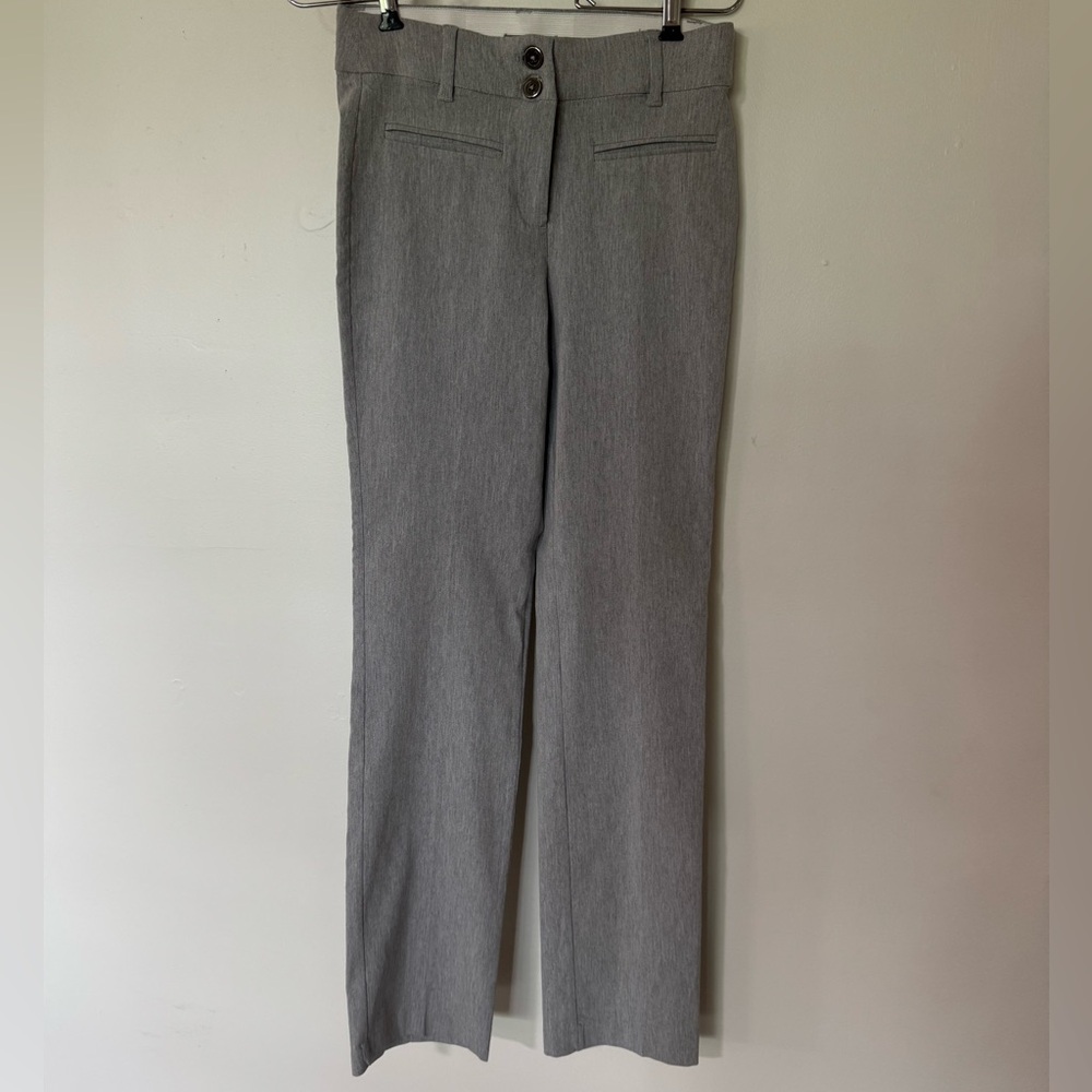 Maurices Light Gray Women's Dress Pants - Straight Leg